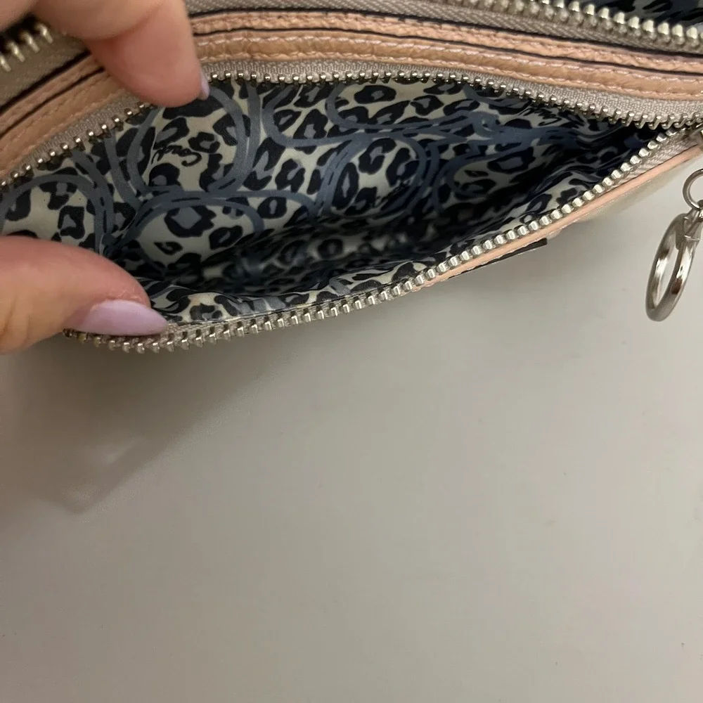 Coach Poppy Small Wristlet Bag W Tag Charm Champagne Gold Y2K READ